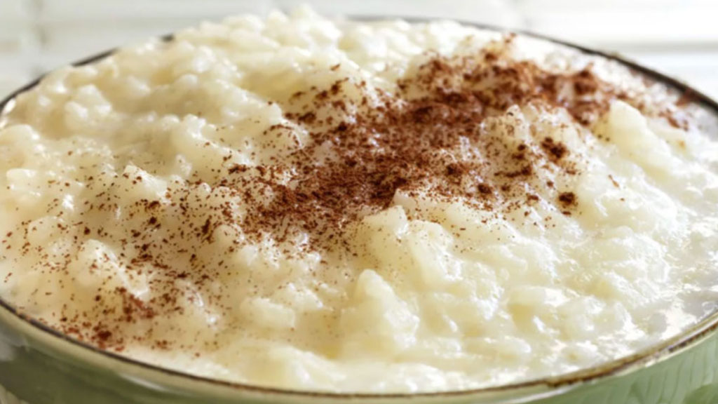 Arroz doce com leite ninho