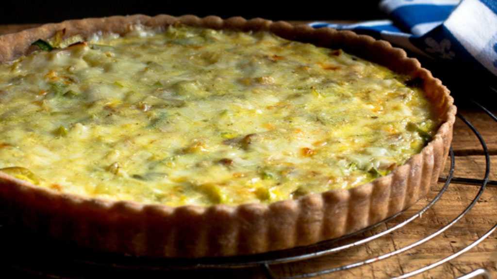 Quiche de espinafre cremoso