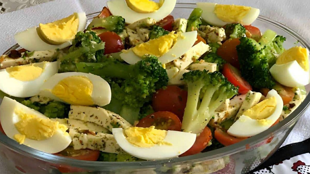 Salada deliciosa de ano novo