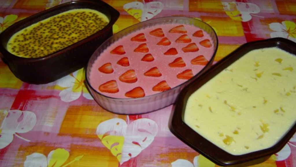 Mousse simples de suco tang