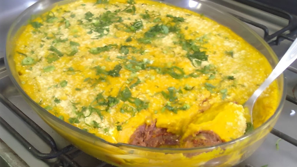 Escondidinho de abóbora com carne