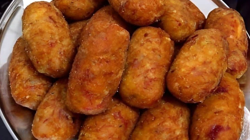 Croquete simples de calabresa