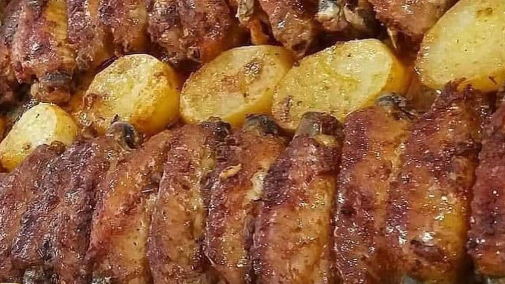 Tulipinhas de frango com mostarda