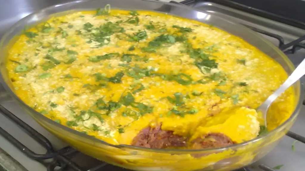 Escondidinho de abóbora e costela