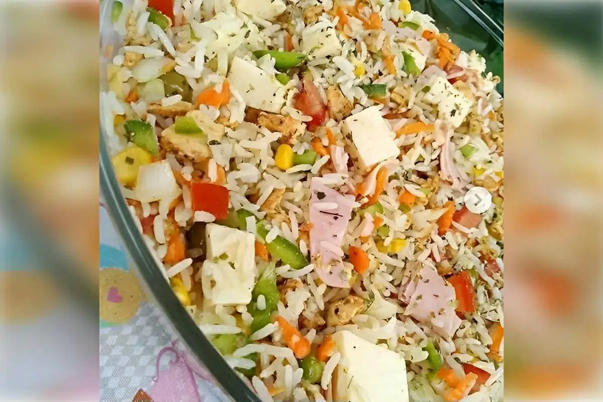 Arroz de forno temperado