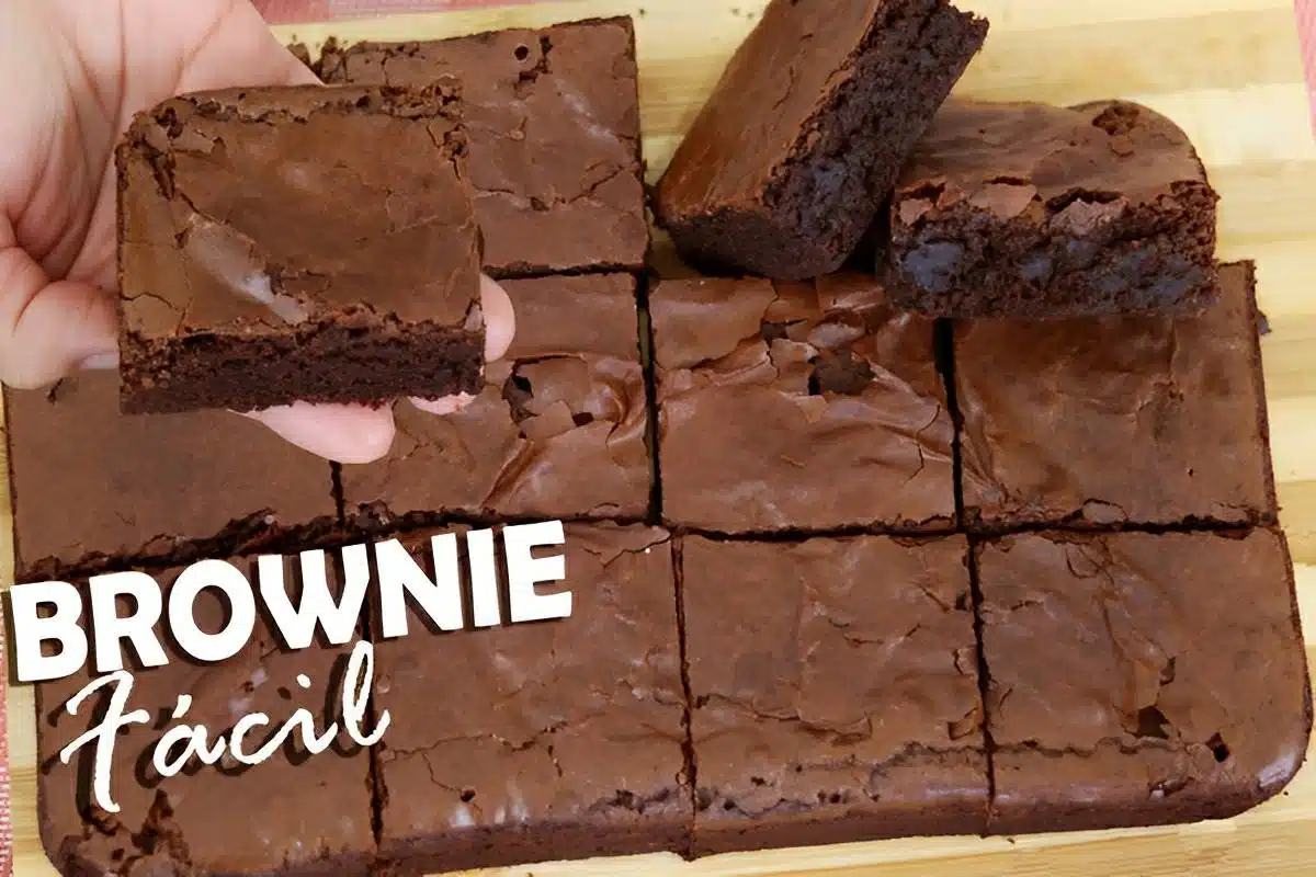 Brownie com pedaços de chocolate