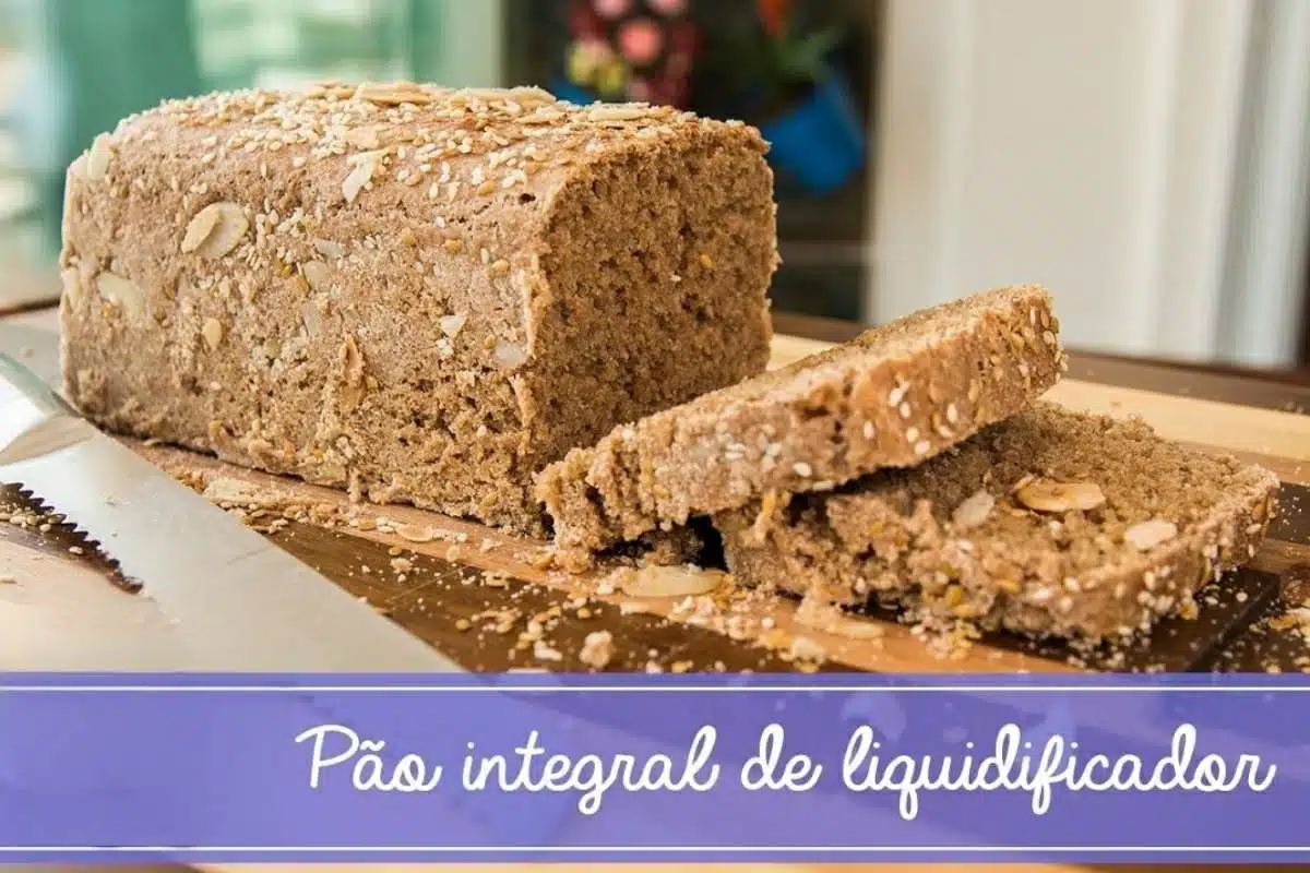 Pão integral de liquidificador