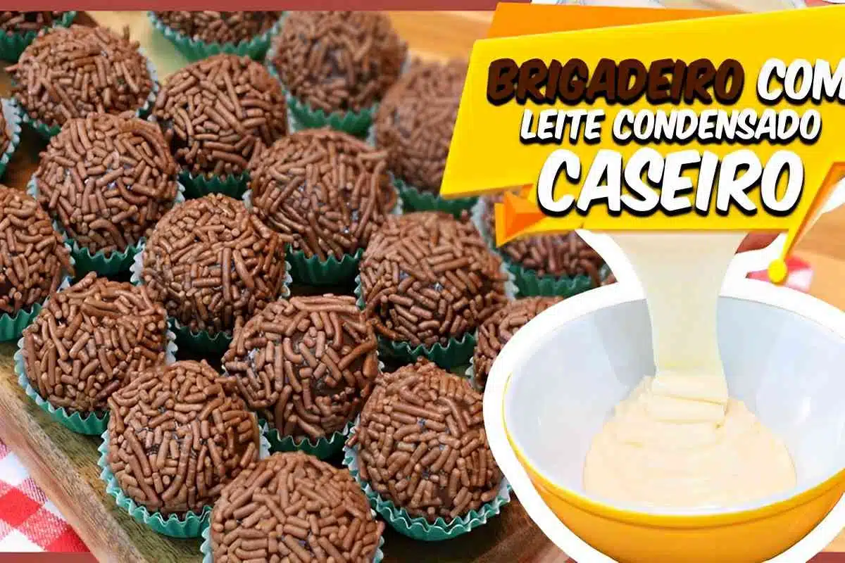 Brigadeiro com leite condensado caseiro