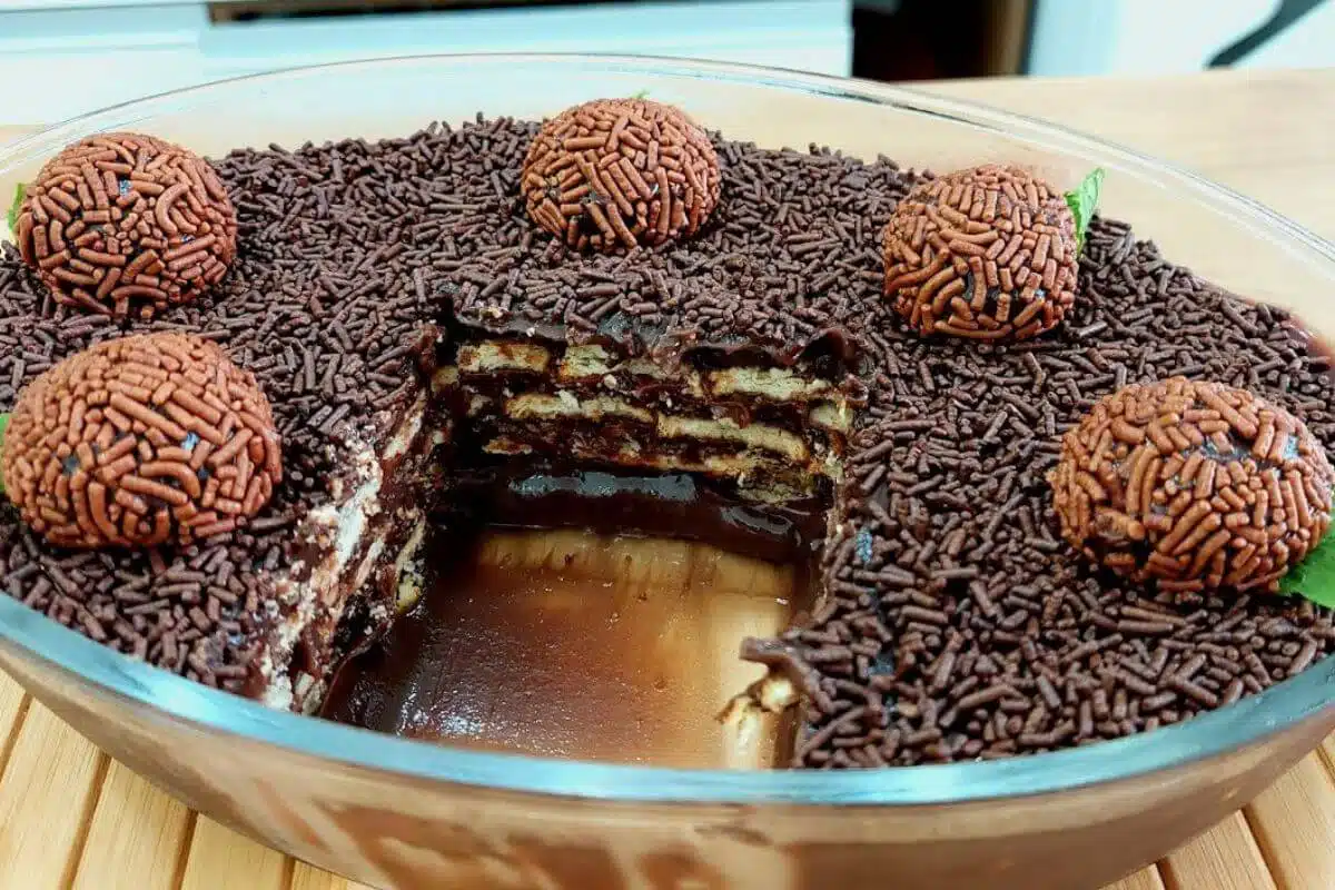 Pavê fácil de brigadeiro