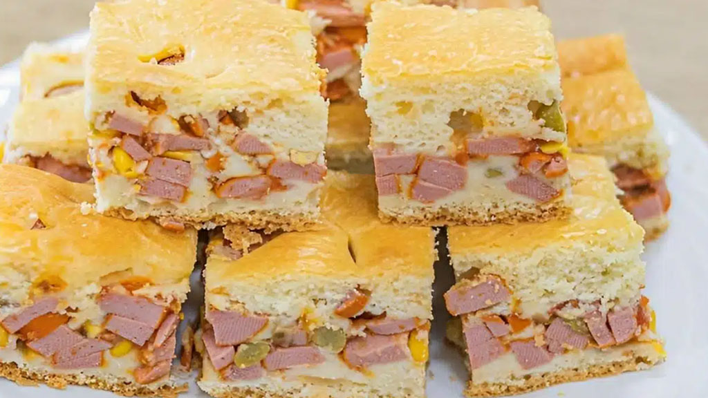 Torta simples de cachorro quente