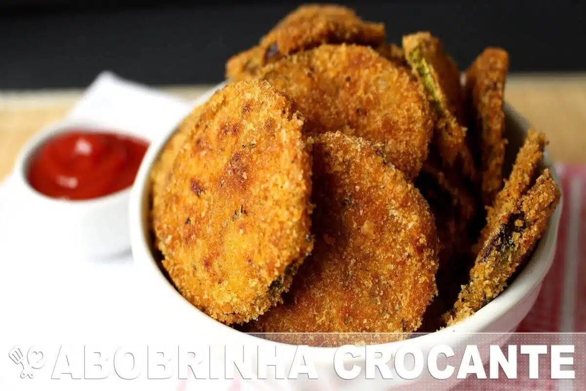 Abobrinha crocante de forno