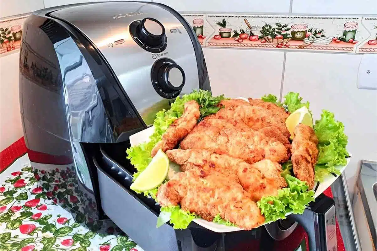 Frango empanado na airfryer