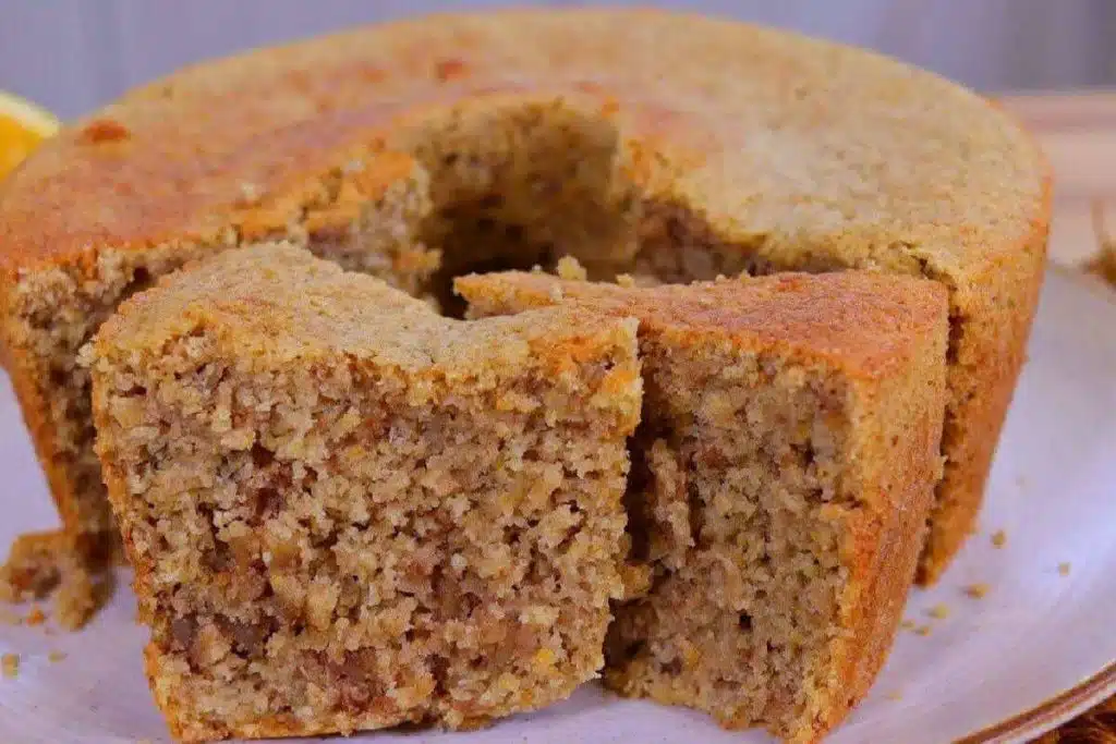 Bolo de laranja fit com aveia