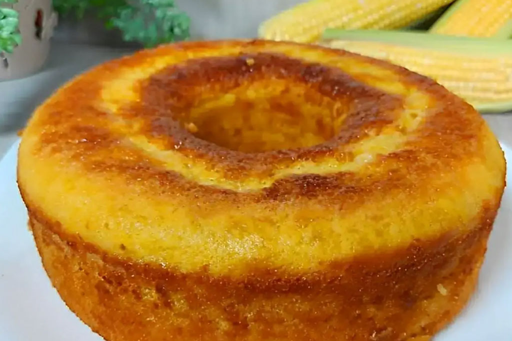 Bolo de milho com erva-doce