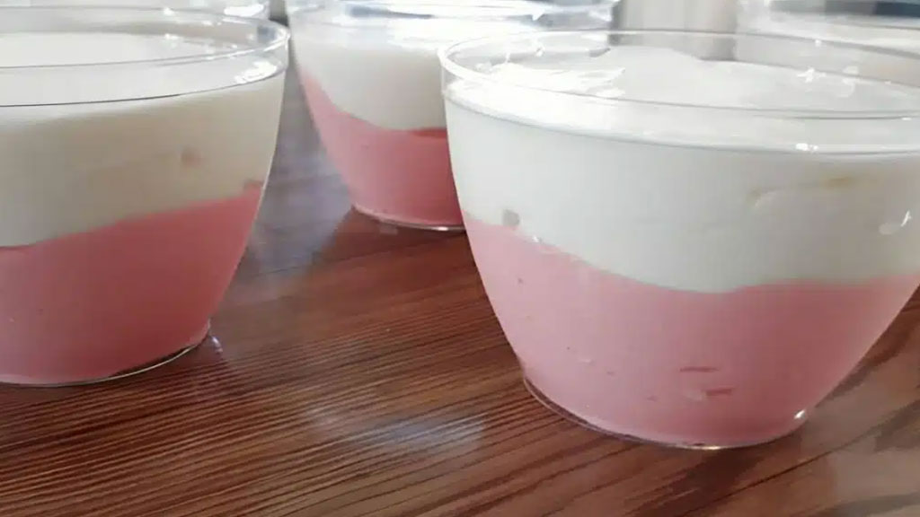 Mousse de morango e limão