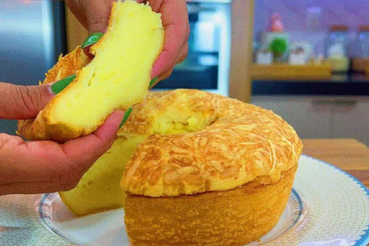 Bolo de pão de queijo fofinho