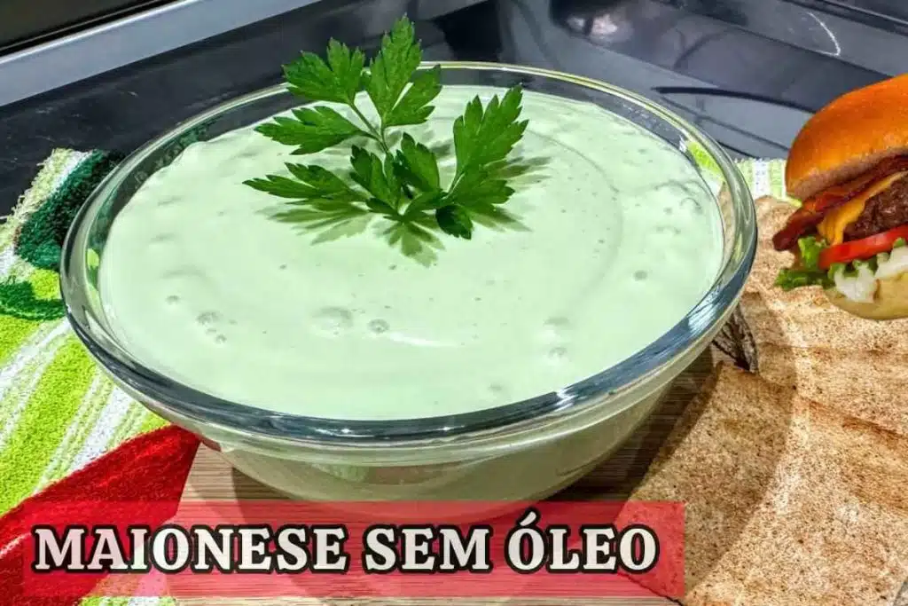 Maionese caseira sem óleo