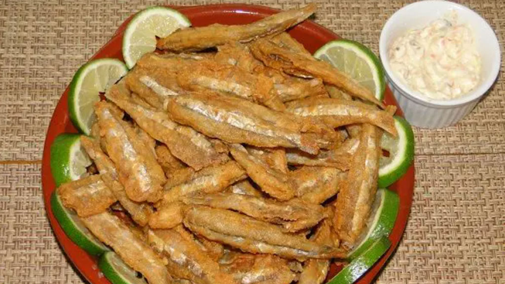 Manjubinhas fritas