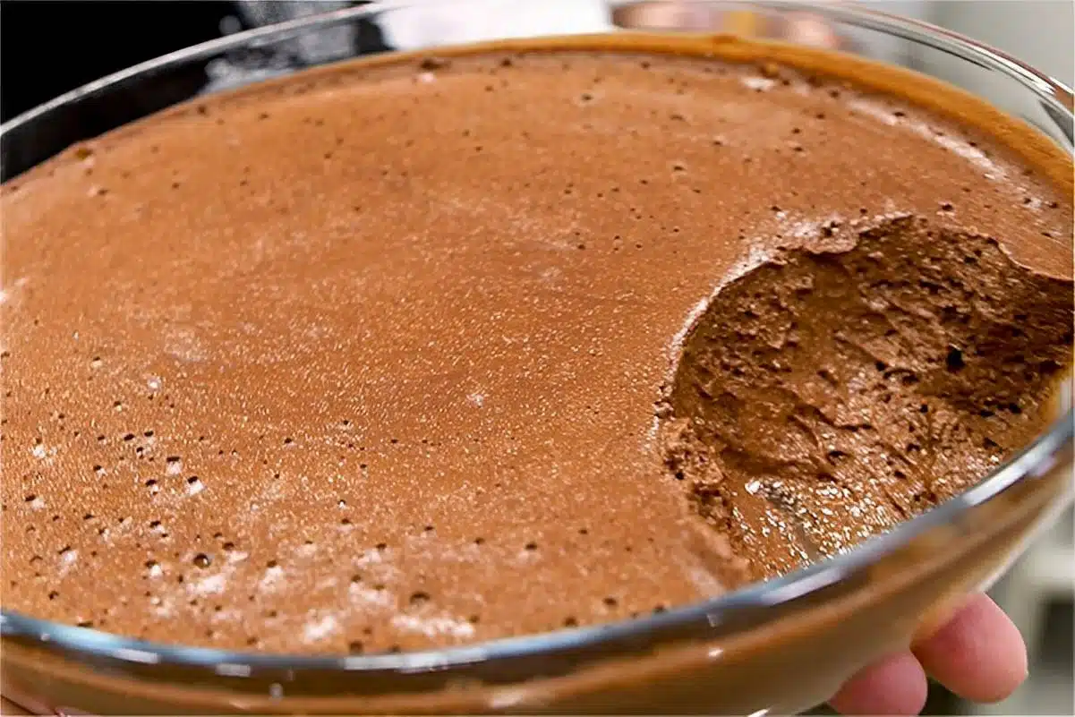 Mousse de chocolate com claras