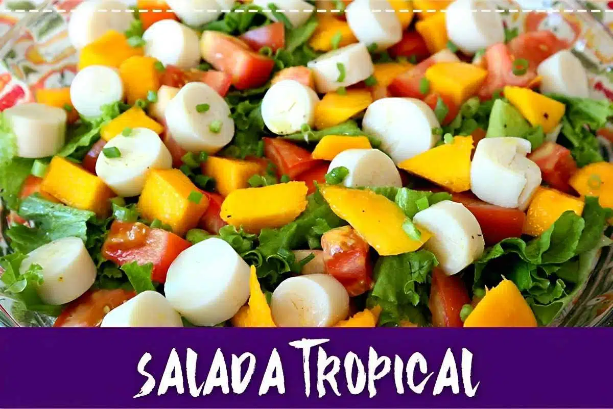 Salada colorida simples