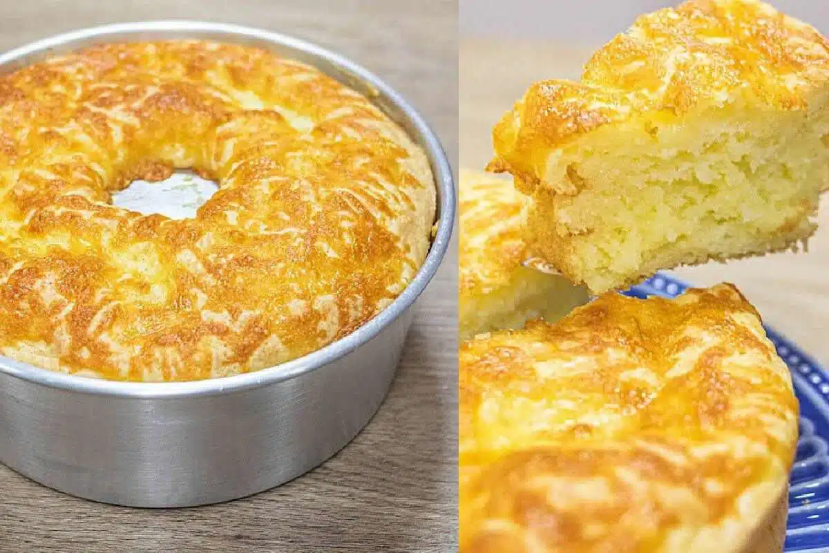 Bolo pão de queijo de mussarela