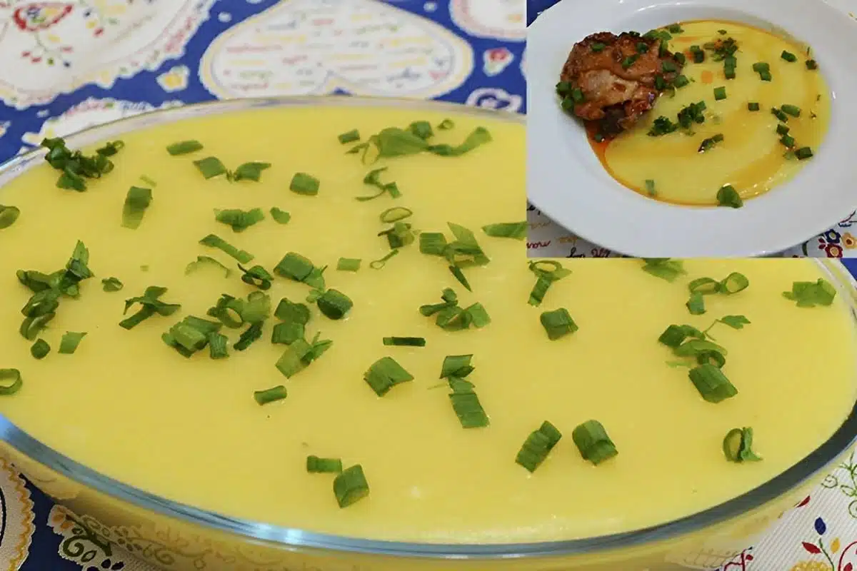 Polenta super cremosa de fubá