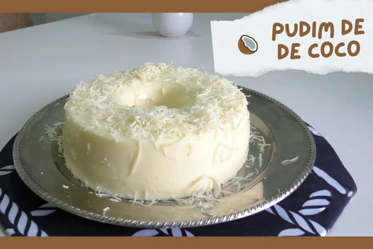 Pudim de coco caseiro