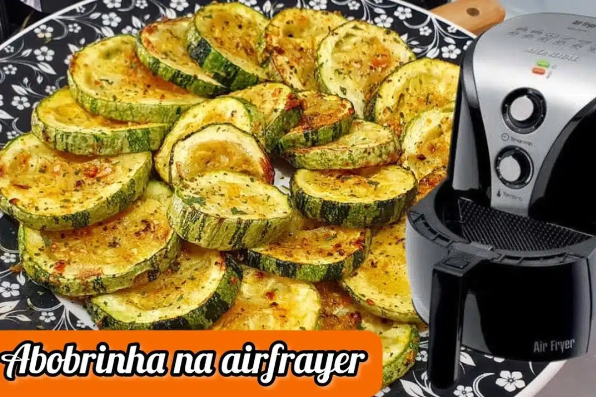 Abobrinha na air fryer