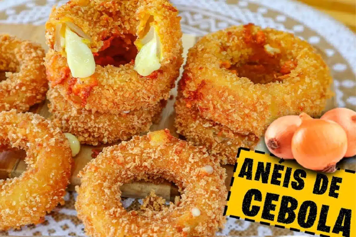 Anéis de cebola gourmet