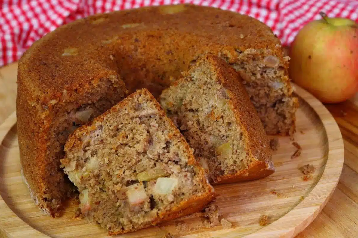 Bolo de maçã sem farinha