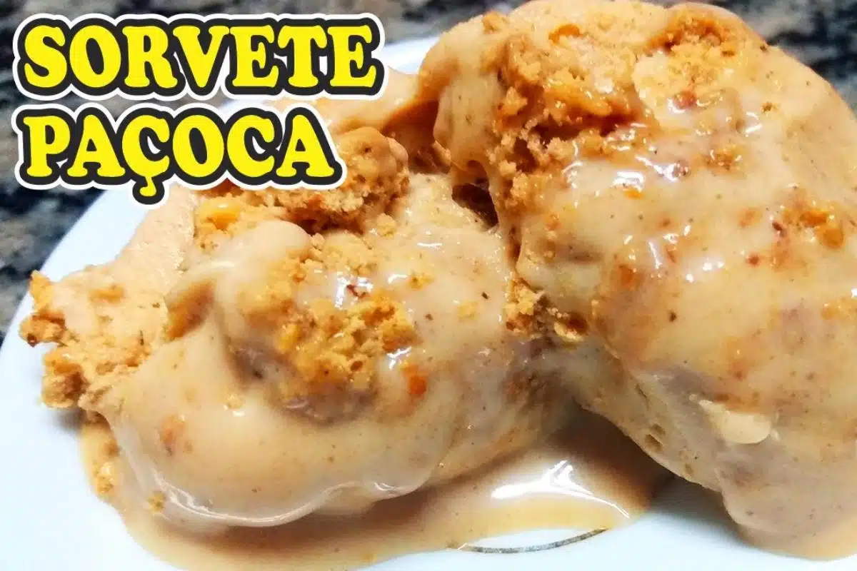 Sorvete de paçoca